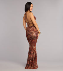 Addison Animal Print Formal Dress