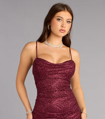 Adelyn Glitter Knit Mermaid Dress