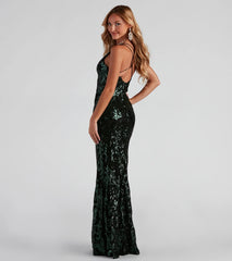 Abby Formal Sequin Strappy Dress