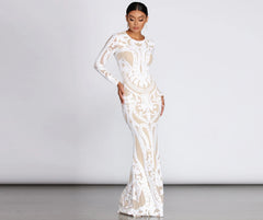 Aella Formal Sequin Long Dress