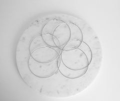 3 Pack Silver Hoop Set