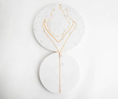 3 Row Luxe Lariat Layered Necklaces