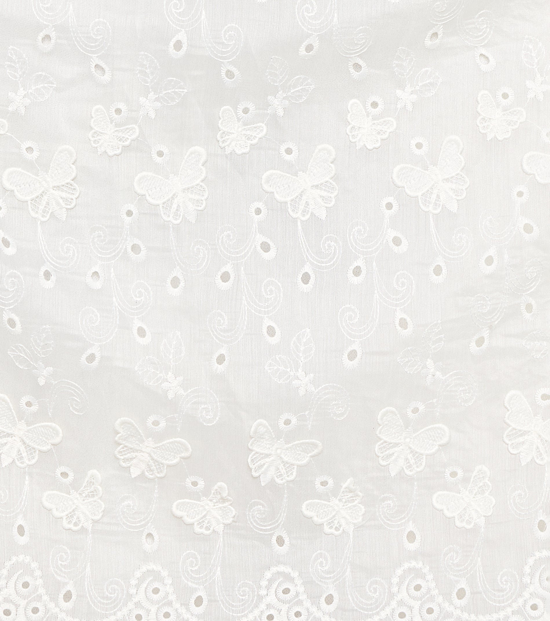 AJ Eyelet A-Line Midi Dress