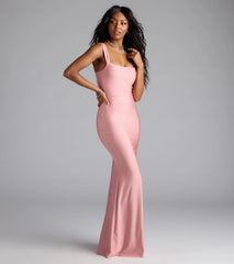 Abby Cowl Neck Mermaid Formal Dress