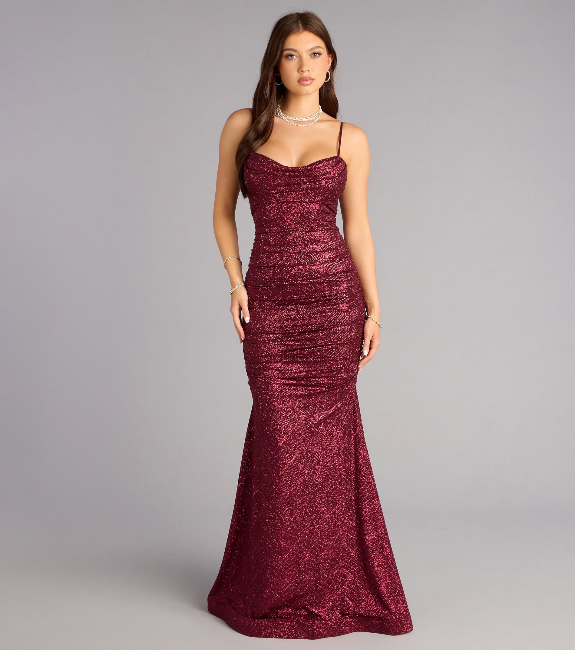 Adelyn Glitter Knit Mermaid Dress