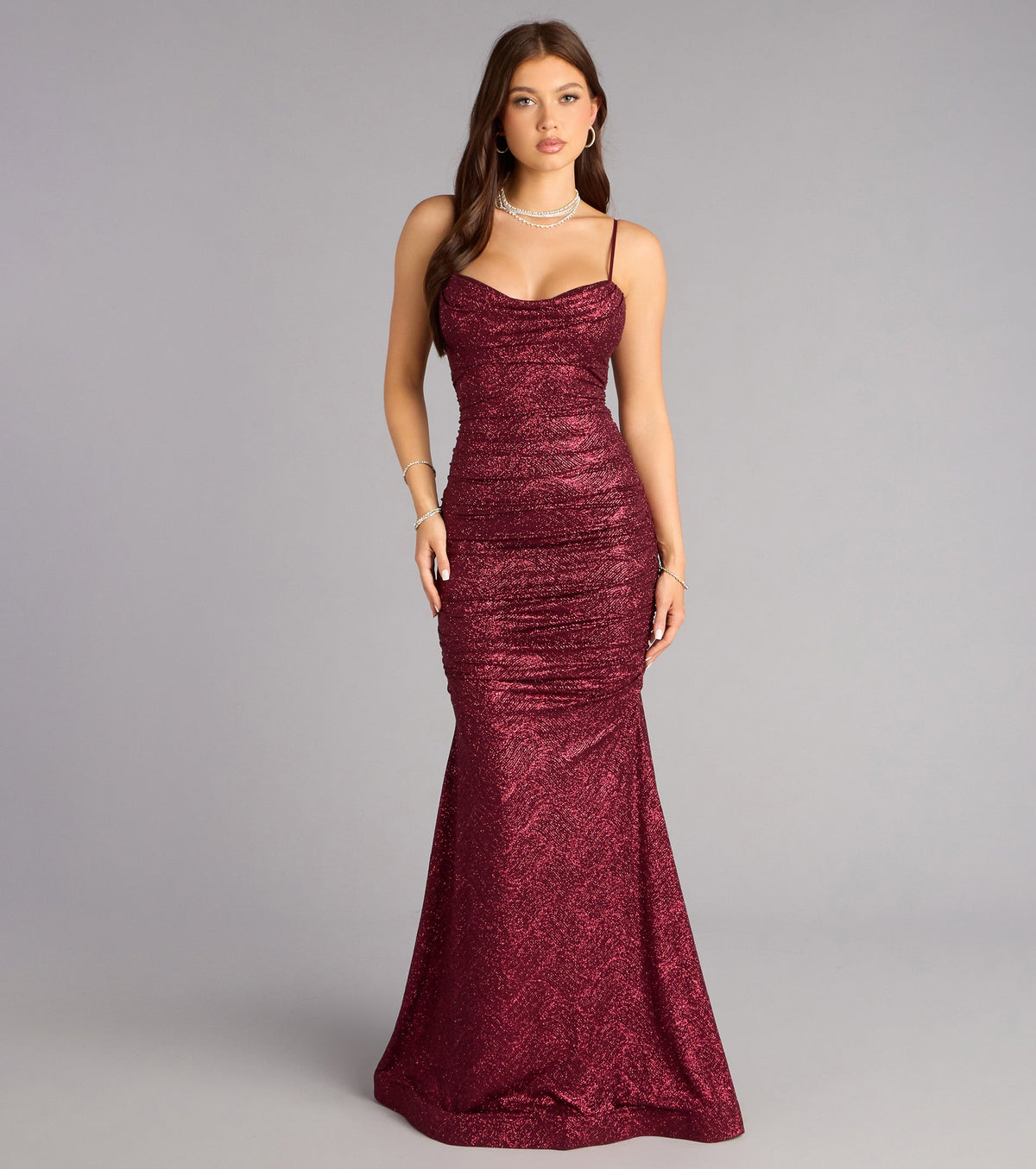 Adelyn Glitter Knit Mermaid Dress