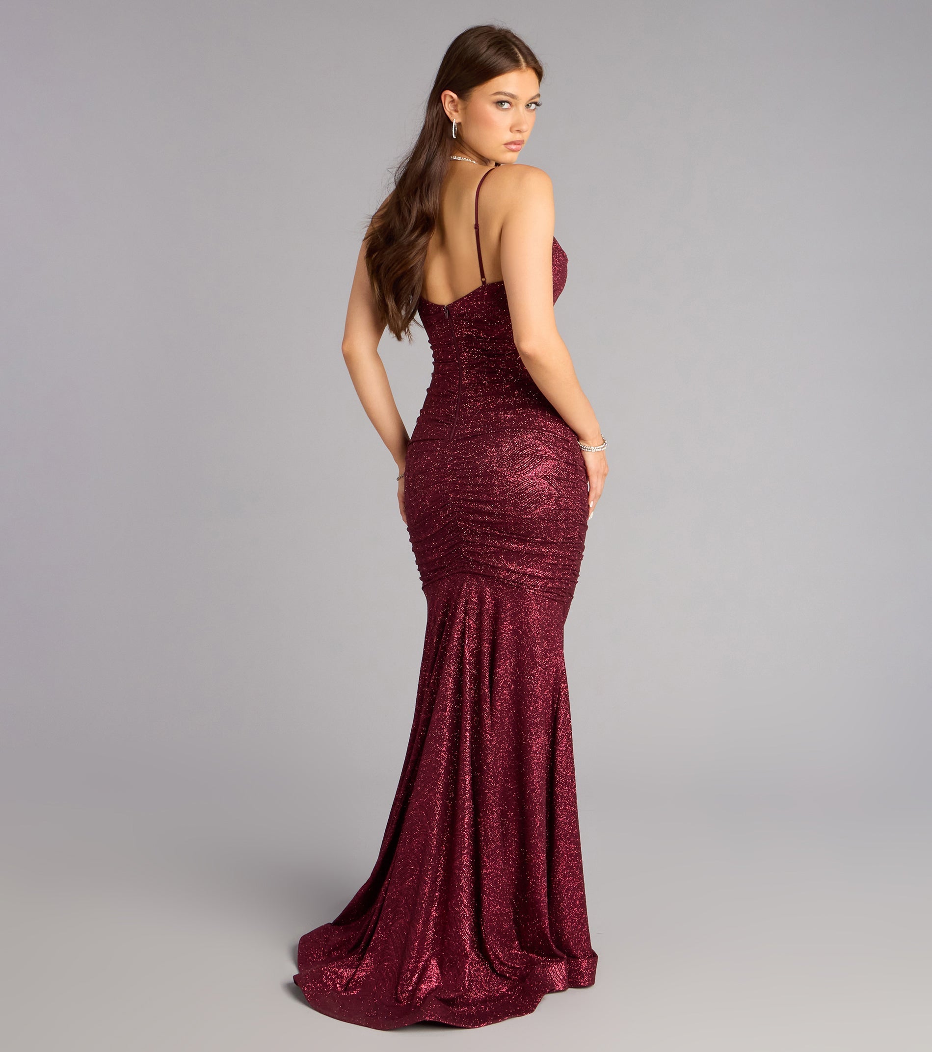 Adelyn Glitter Knit Mermaid Dress