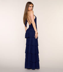 Airy Chic Open Back Maxi Dress