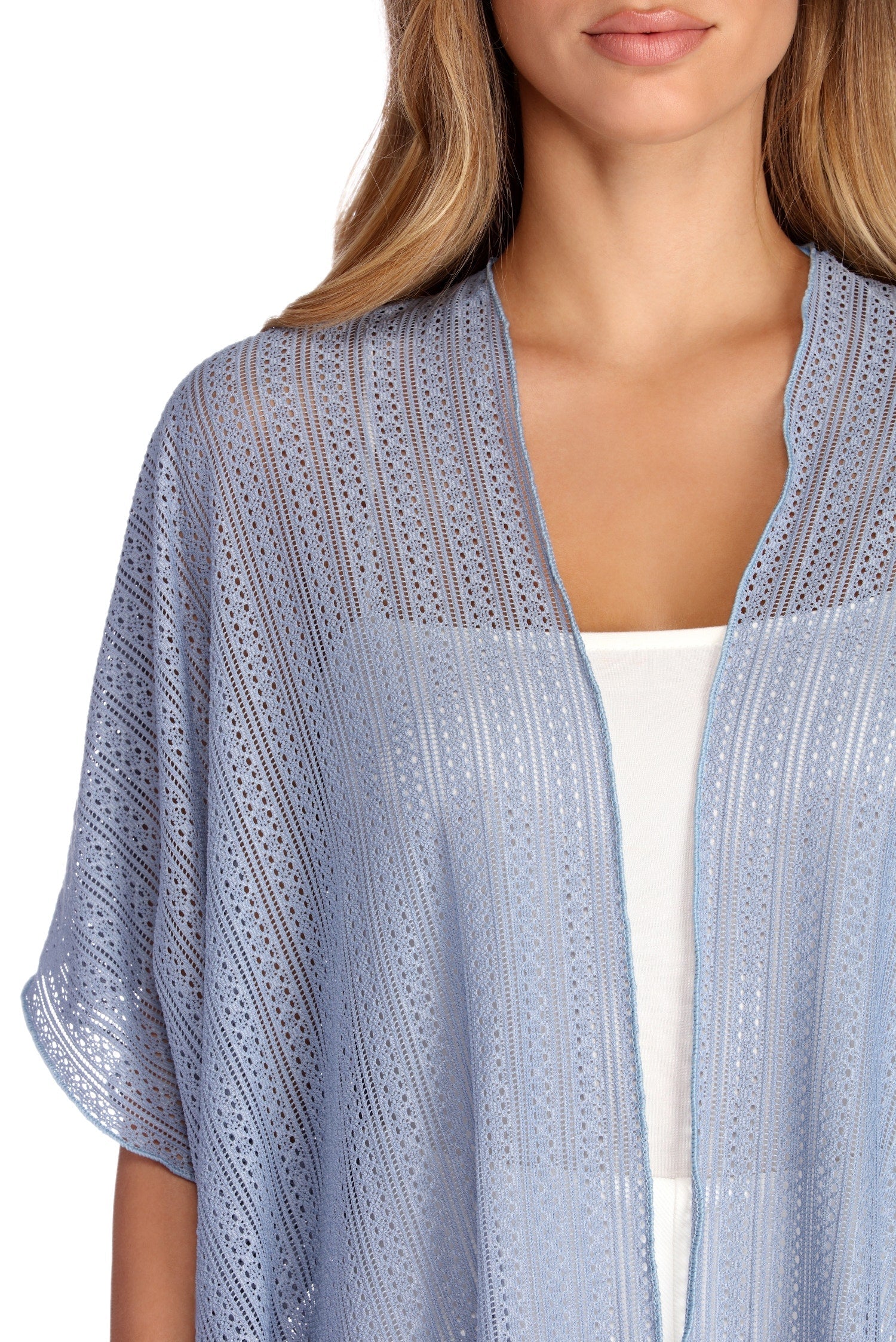 Airy Fringed Kimono