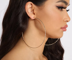 3 Pack Sleek & Textured Large Hoop Earrings