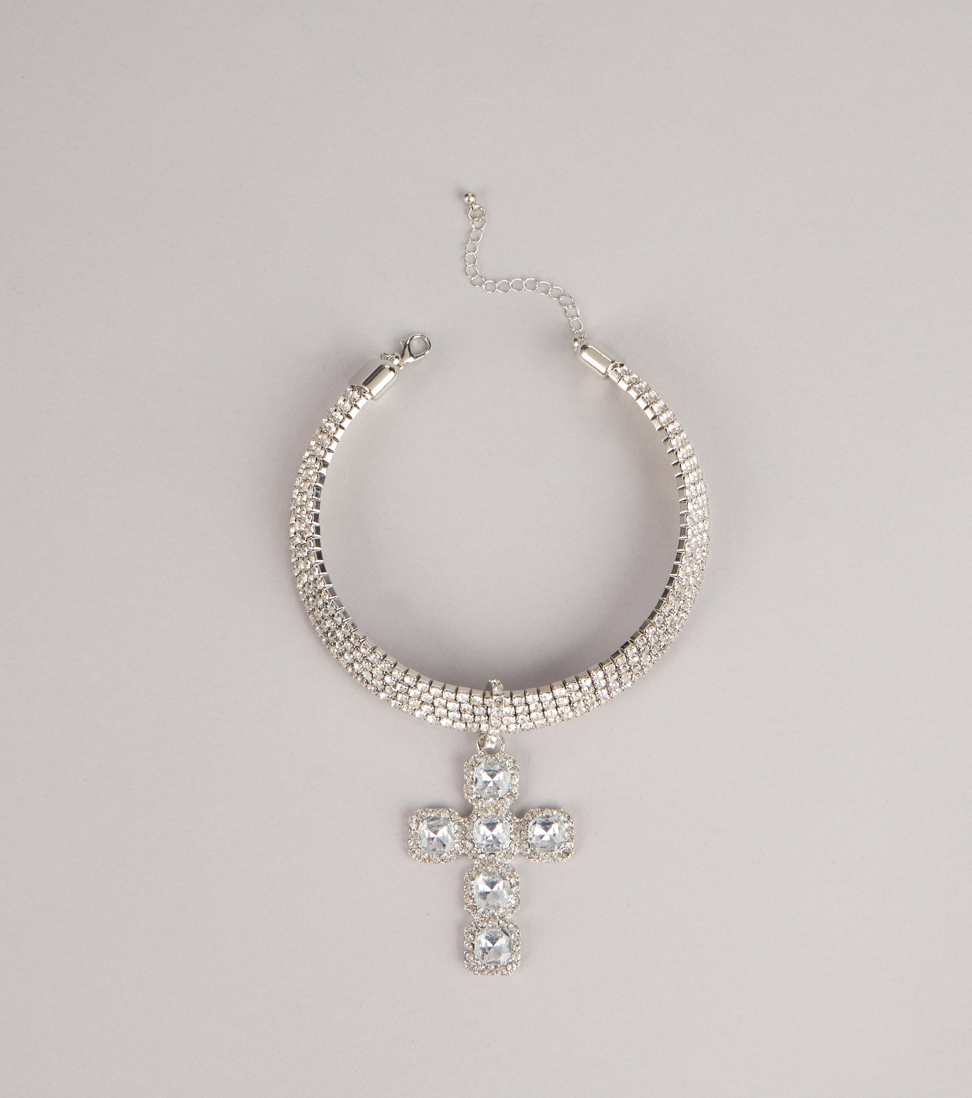 After Dark Drama Rhinestone Statement Necklace