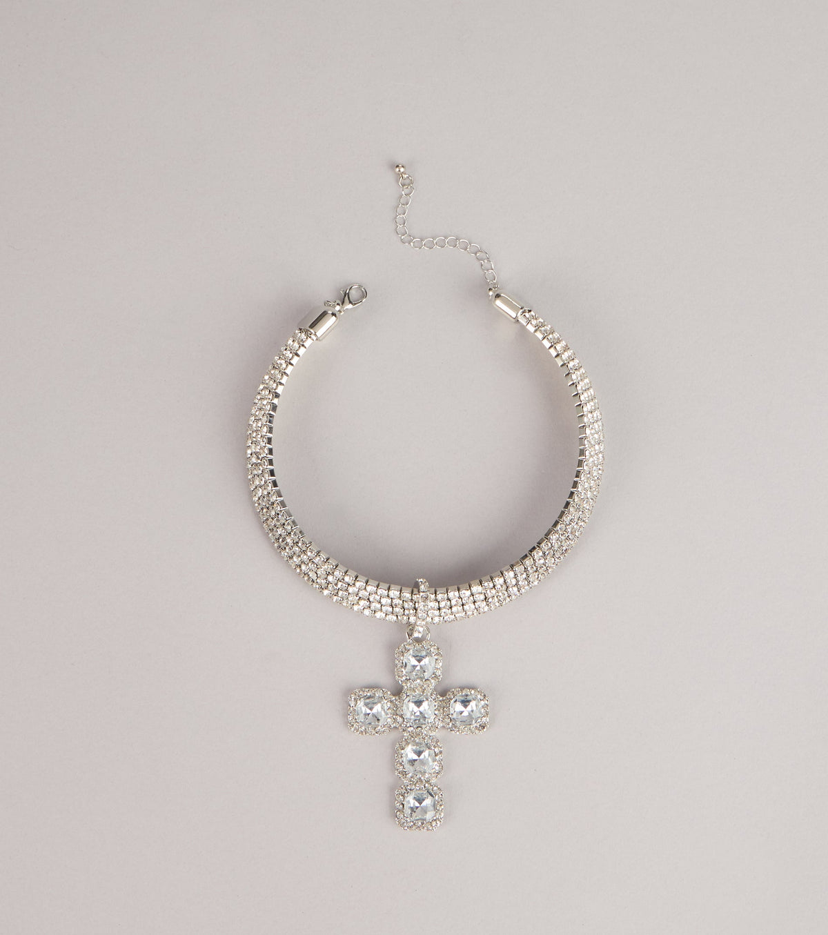 After Dark Drama Rhinestone Statement Necklace