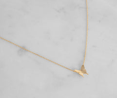 18K Gold Dipped Butterfly Necklace