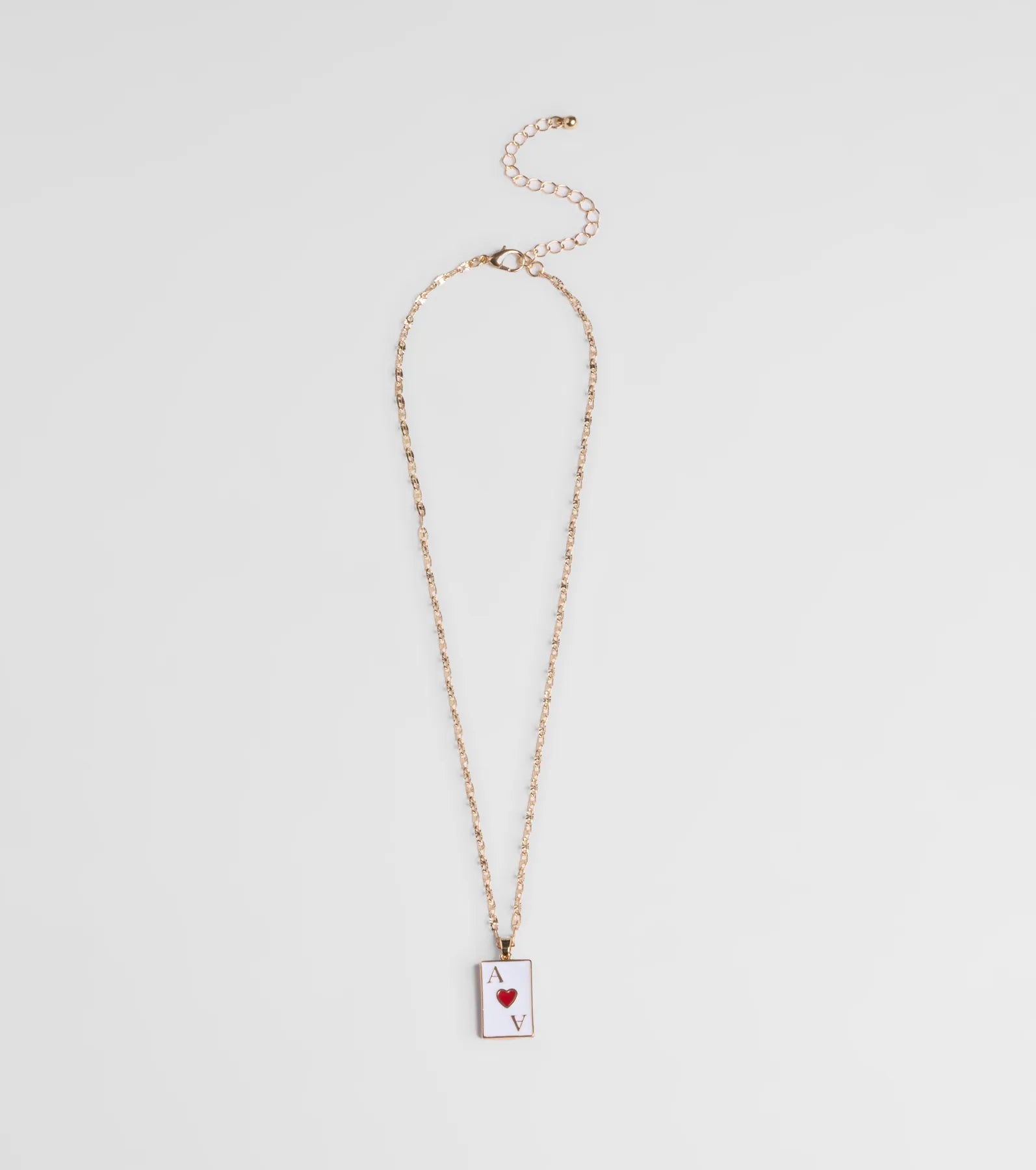 Ace Of Hearts Pendant Necklace