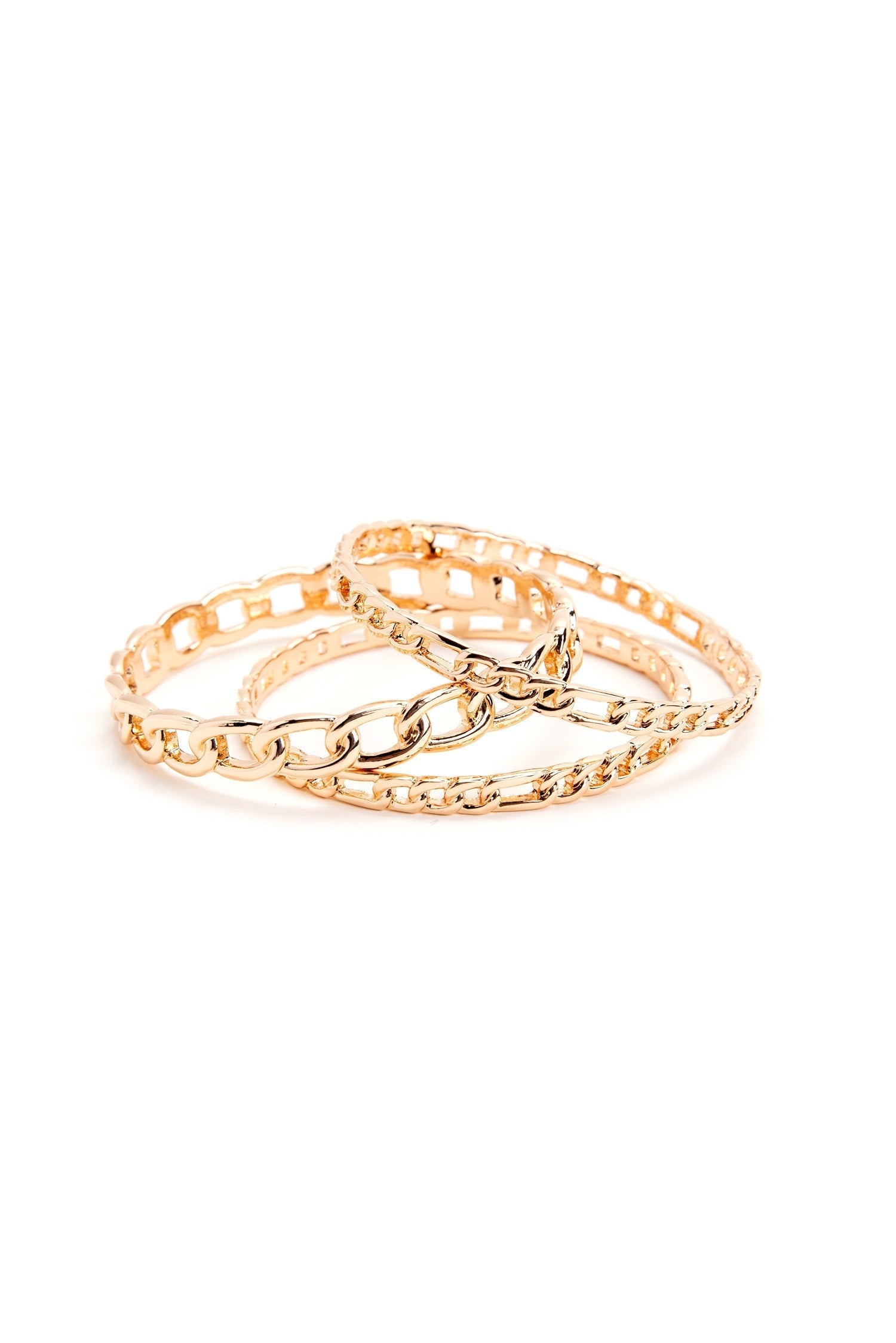 3 Pack Chain Link Bangles