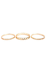 3 Pack Chain Link Bangles