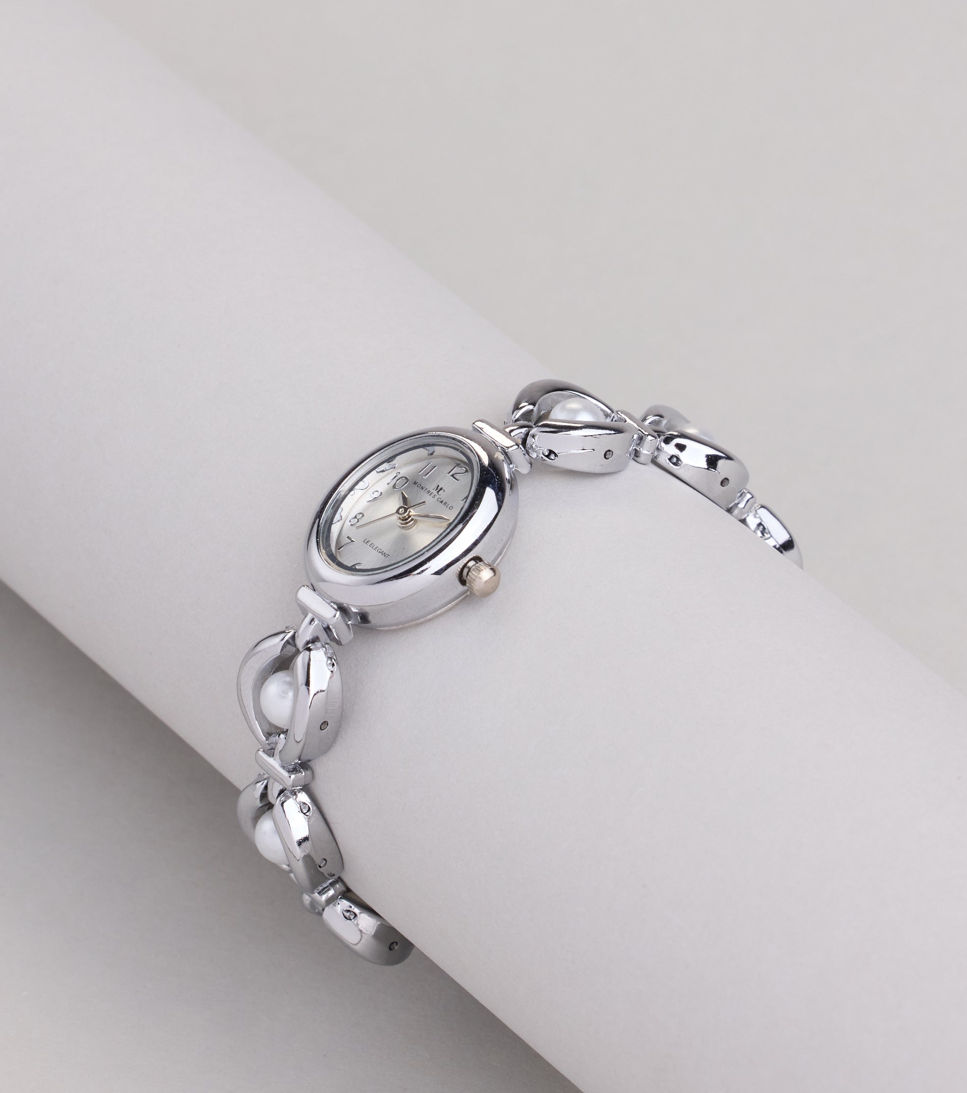 Ahead Of Time Faux Pearl Watch