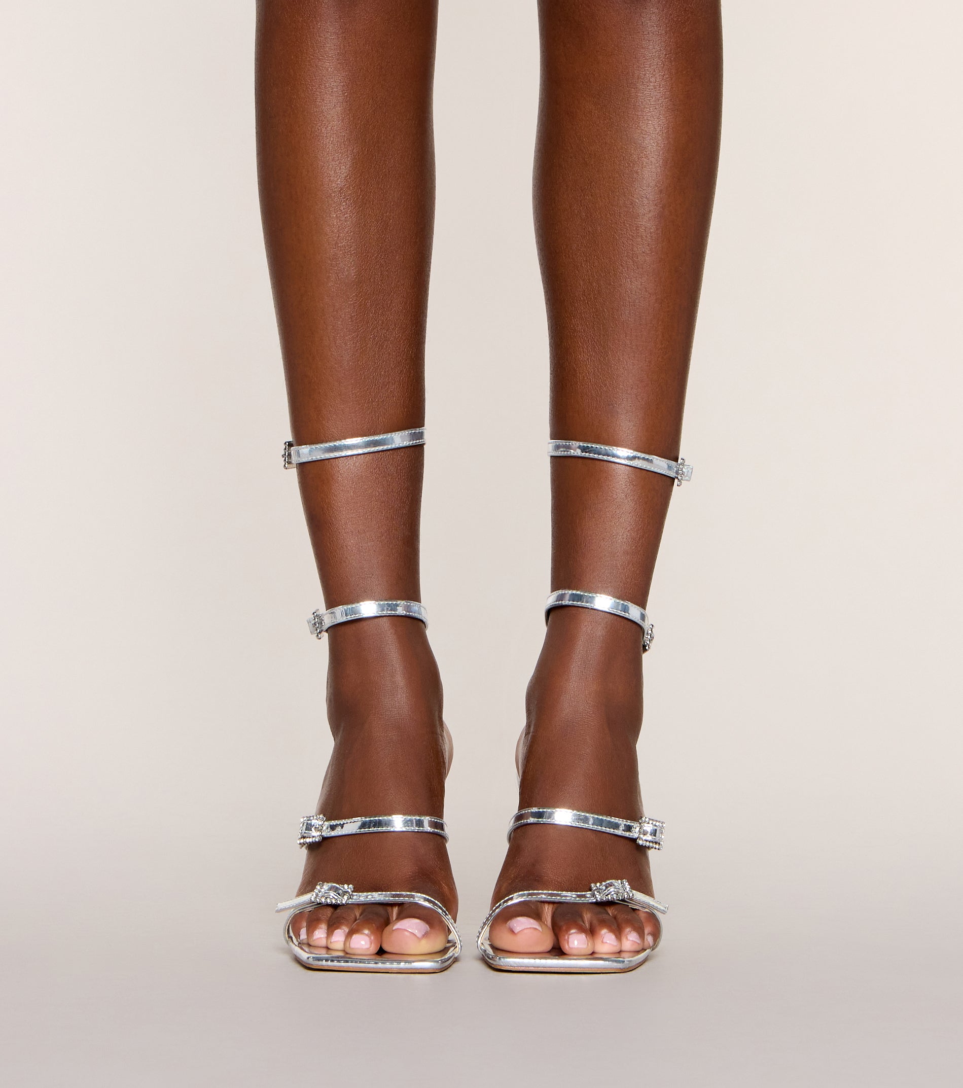 About Tonight Caged Stiletto Heels